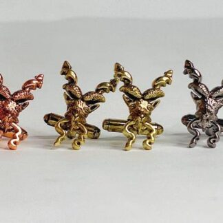 Men Formal Cufflinks Gold Silver Copper Metal Pair