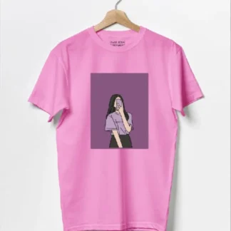 1 Pc Women's Stitched Cotton Net Printed T-Shirt