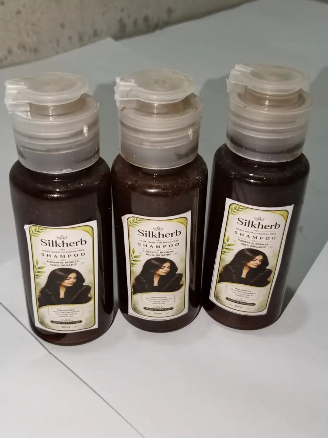 SilkHerb Herbal Hair Shampoo 150ml (3×50ml) - Image 2