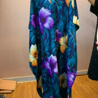 1 Pc Women's Stitched Silk Printed Maxi
