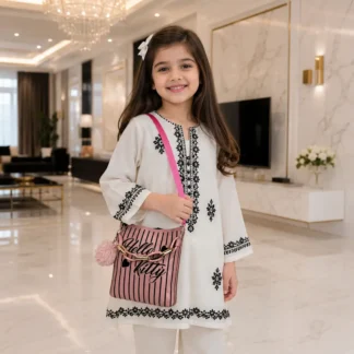 Girl's Kids Trendy Crossbody Bag With Long Strap