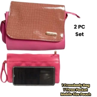 Elegant Pink Crossbody Bag for Women