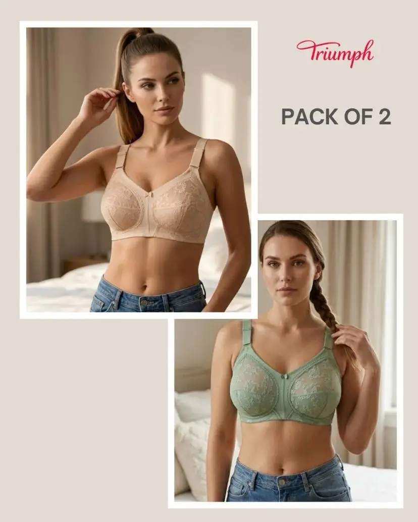 Nylon Plain Comfortable And Lightweight Bra Top - Image 2