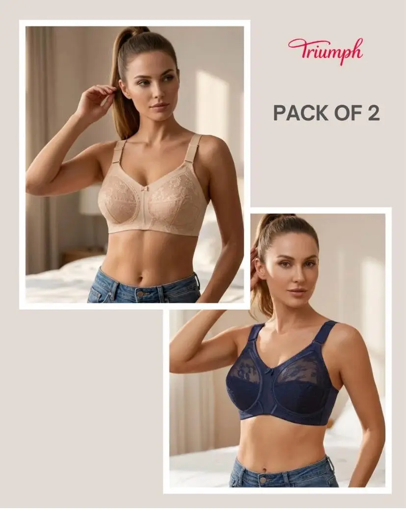 Nylon Plain Comfortable And Lightweight Bra Top - Image 3