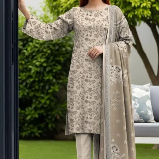 Unstitched Printed Lawn Suit for Women Eid Wedding Casual