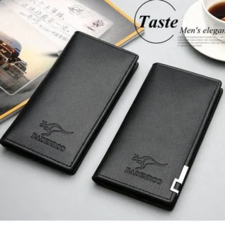Men's Vintage Long Folder Leather Wallet