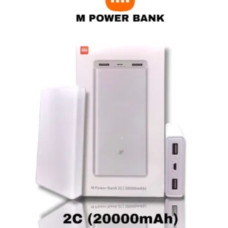 Mi 20000 mAh Power Bank Portable, Travel, Two Usb Port