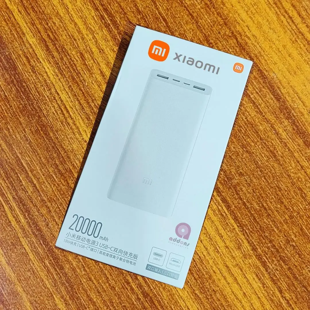 Mi 20000 mAh Power Bank Portable, Travel, Two Usb Port - Image 4