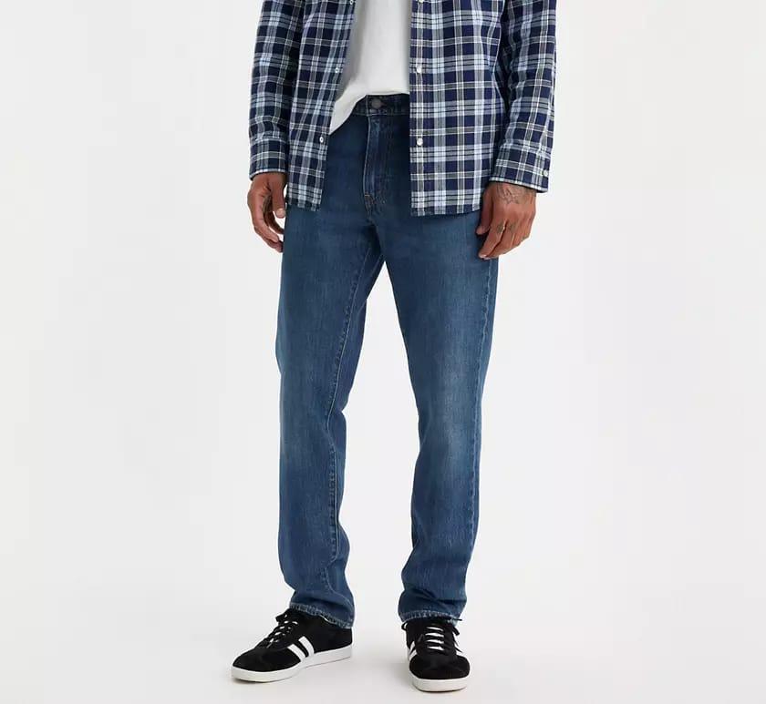 Men Slim Fit Blue Denim Jeans Multiple Sizes - Image 3
