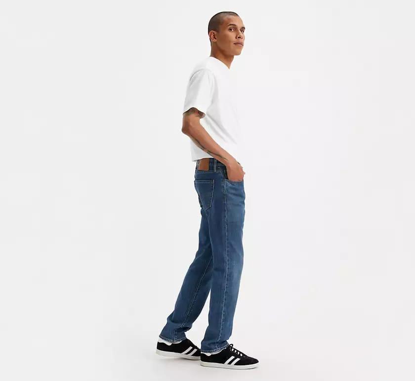 Men Slim Fit Blue Denim Jeans Multiple Sizes - Image 4