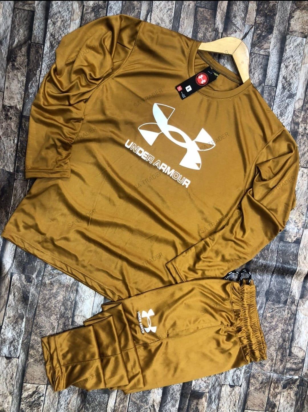 Men's Dri Fit Mustard Track Suit 2 Pcs