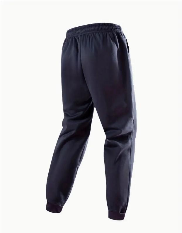 Men Fleece Zip Track Suit Blue Winter Warm - Image 3