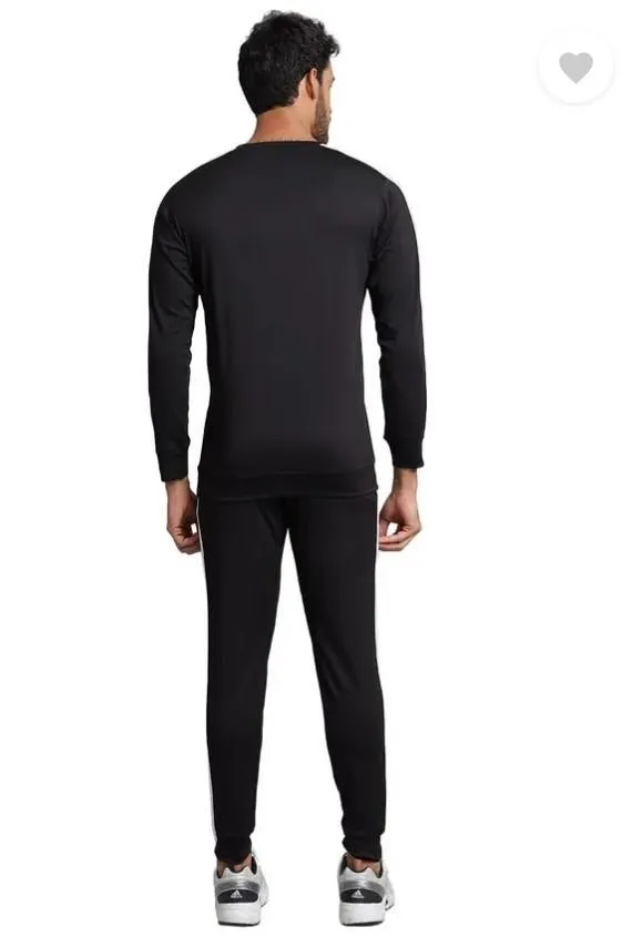 Men Dri Fit Black Track Suit 2 Pcs Slim Fit - Image 2