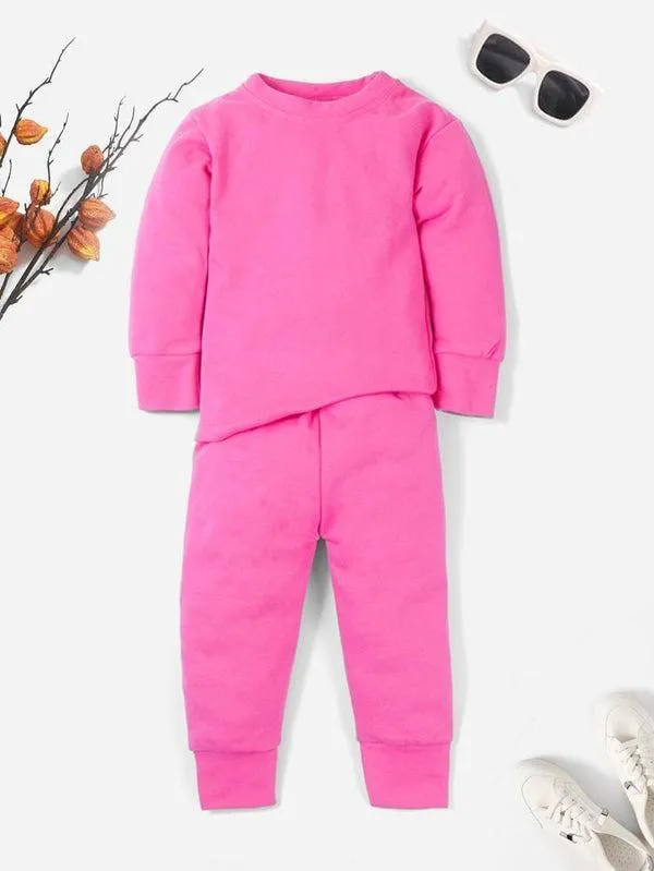 Pink Fleece Tracksuit for Girls 7-8 Years - Image 4