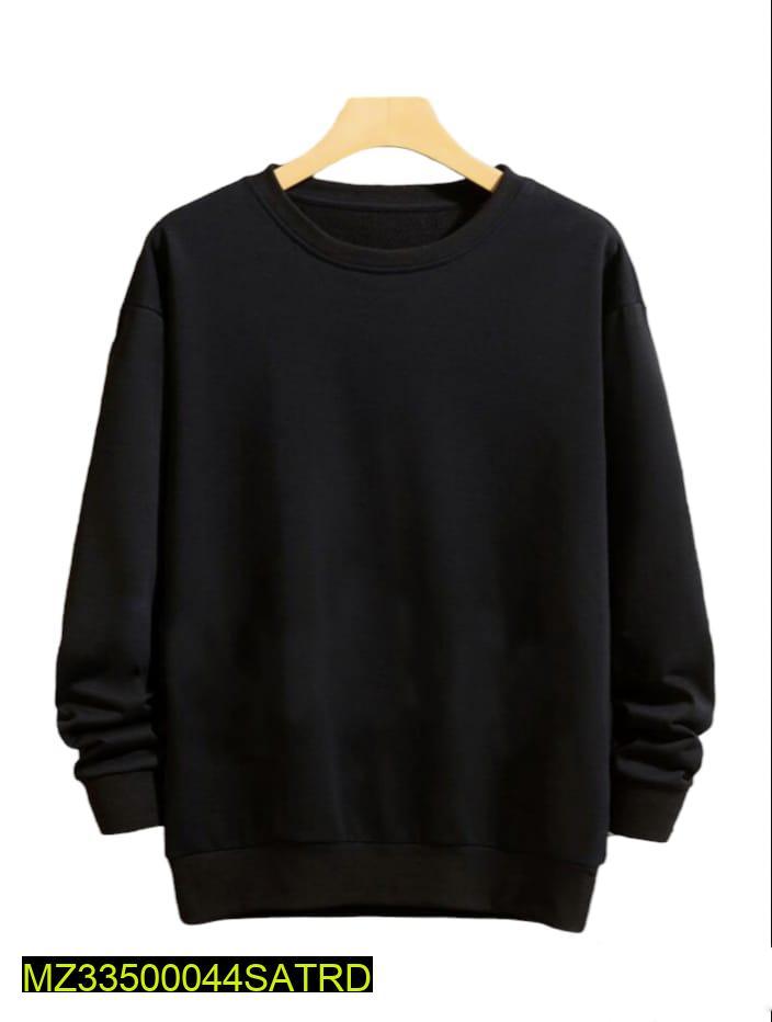 Men's Winter Fleece Sweatshirt Plain Collar Fit
