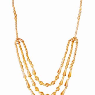 Golden 3-Layer Mala Necklace for Women