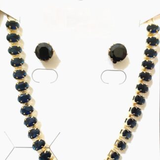 Black Red Gold Pendant Set for Bridal & Daily Wear