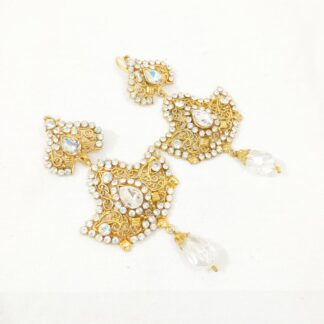 Premium Gold Tones Crystal Earrings for Weddings & Daily Wear