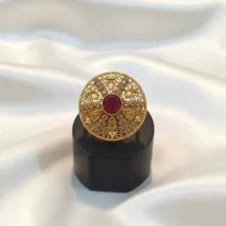 Maroon Adjustable Ring for Pakistani Women
