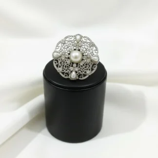 Adjustable Silver Ring Wedding Party Wear