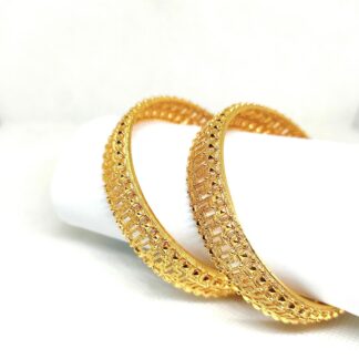Golden Kara Bangle Set for Brides & Fashion Women