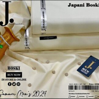 Men's Unstitched Boski Plain Suit Summer 2024