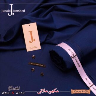 Junaid Jamshed Boski Plain Suit Deep Blue All Season