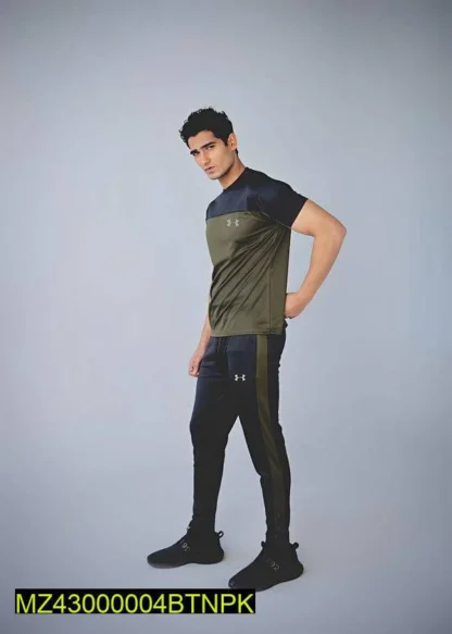 2 Pcs Men Stitched Micro Track Suit