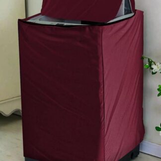 Maroon Parachute Washing Machine Cover Dust Proof
