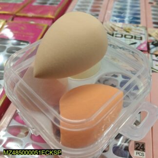 Beauty Blender Puff Pack of 4 Multicolor Reusable