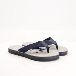 Stylish Flip Flops Grey Navy Foam Sole Pakistan
