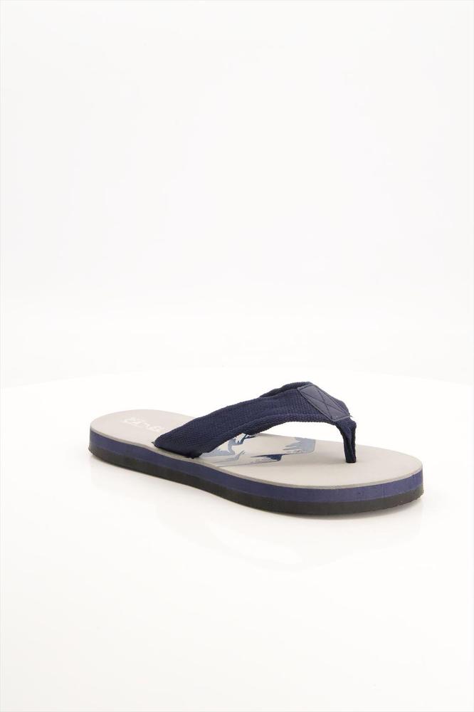 Stylish Flip Flops Grey Navy Foam Sole Pakistan - Image 2