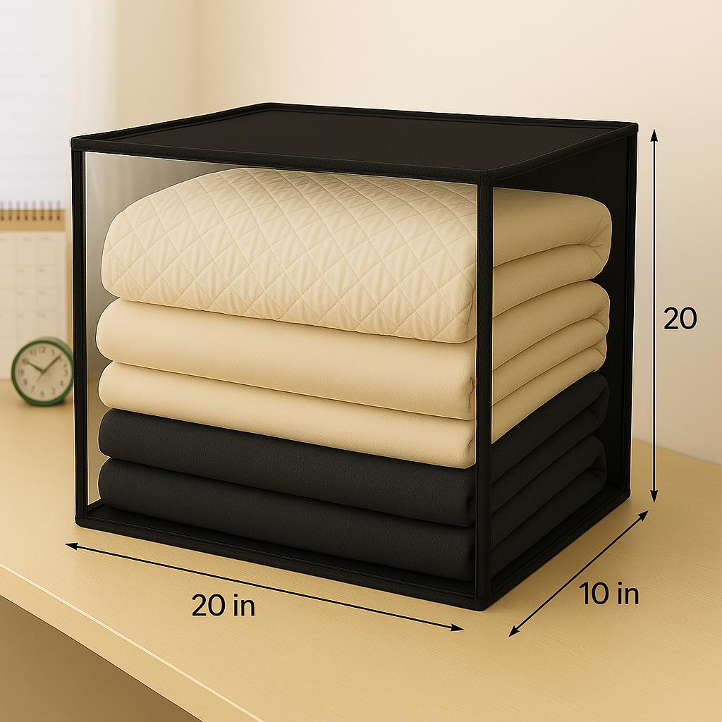 PVC Closet Organizer Black Transparent 10kg - Image 2