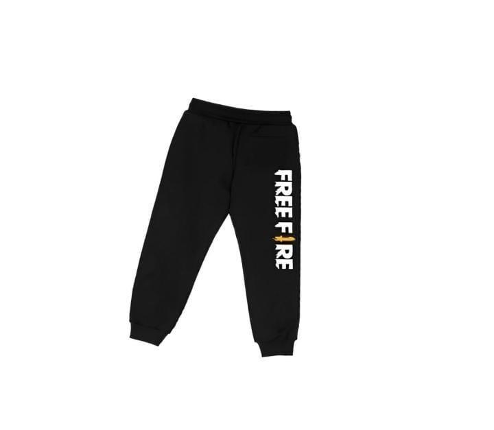 Kids Free Fire Printed Track Suit Yellow Black Micro Fabric - Image 2
