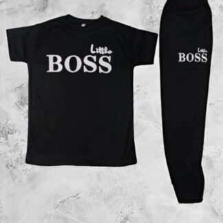 Kids Summer Track Suit "Little BOSS" Micro Fabric 10-11 Years