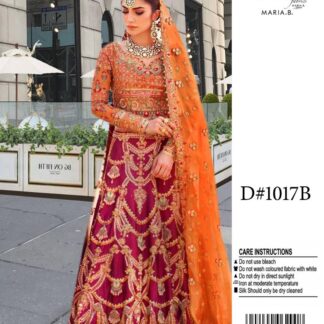 Orange Embroidered Dhanak Suit for Men