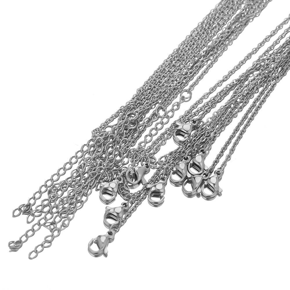Premium Silver Chains Pack of 12 Stainless Steel - Image 3