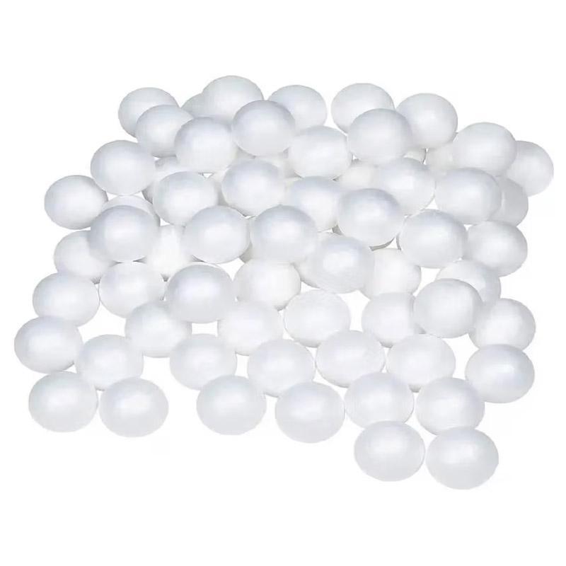 White Styrofoam Balls 24Pcs for Craft & Decor - Image 3