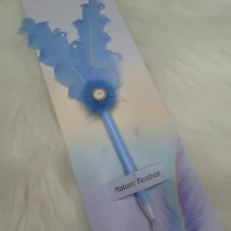 Blue Feather Ball Pen Wedding Gift Pen
