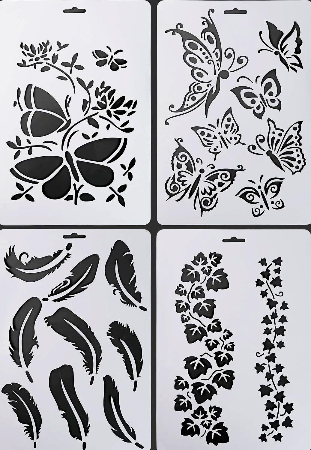 Reusable PVC Stencils for Wall Art & Crafts - Image 2