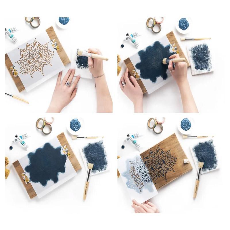 Reusable PVC Stencils for Wall Art & Crafts - Image 4