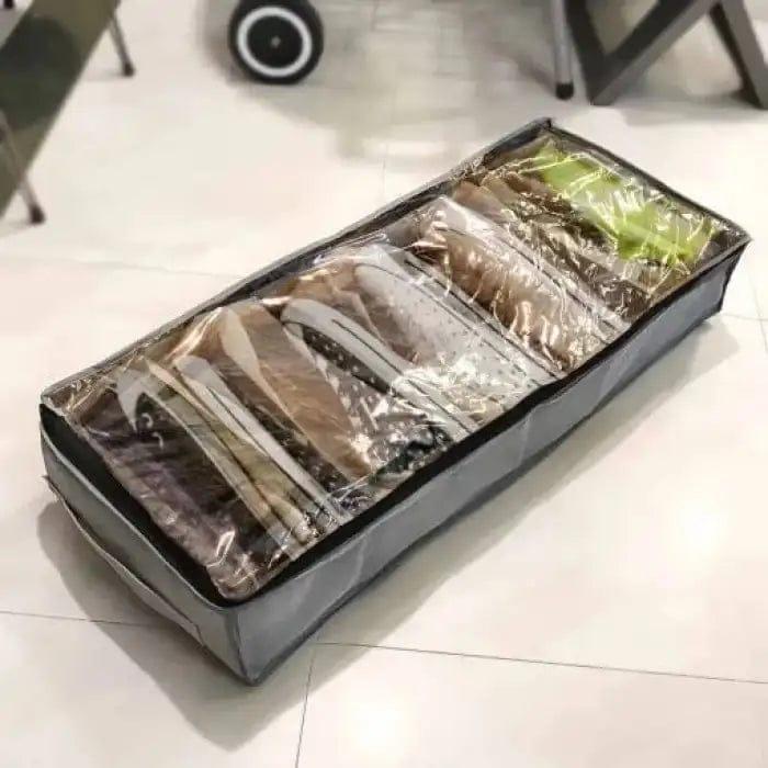 Transparent Shoe Organizer 6 Compartment Dustproof Non-Woven