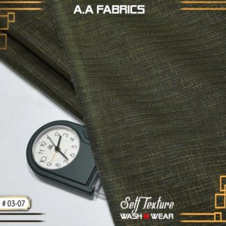 Premium Cotton Self-Texture Suit for Men Green Wash & Wear