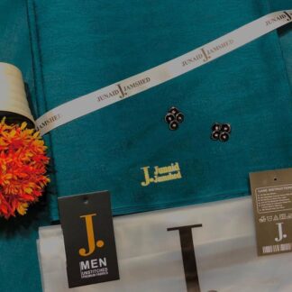 Men's Turquoise Self Print Paper Cotton Suit 8 Buttons All Season