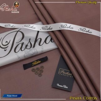 Pasha Cotton Rose Wood Suit 8 Buttons Premium Quality