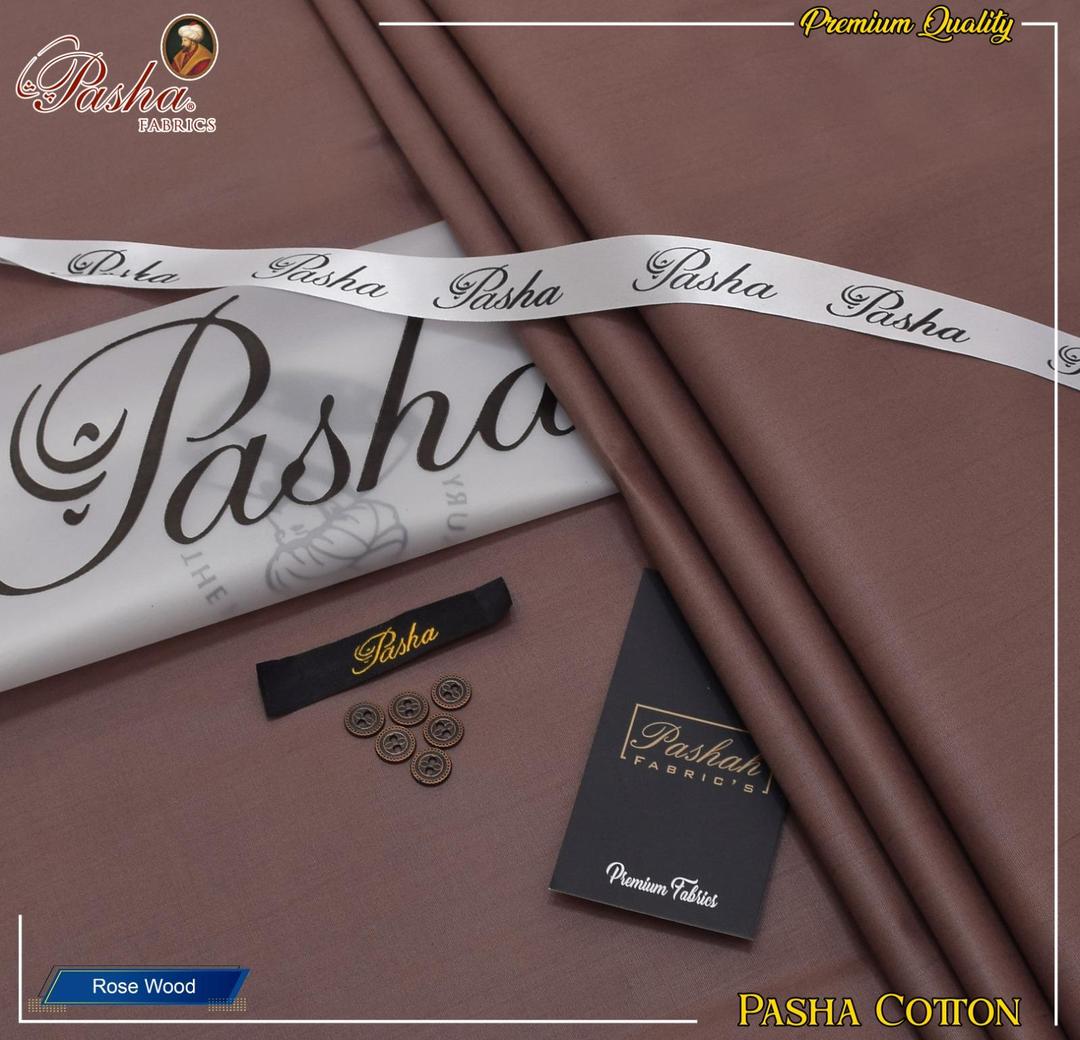 Pasha Cotton Rose Wood Suit 8 Buttons Premium Quality