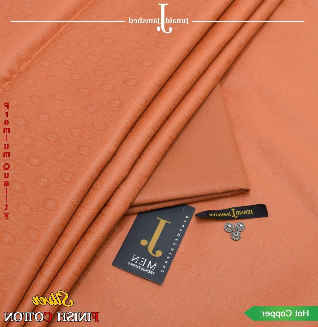 Men's Hot Copper Textured Hard Cotton Suit - Image 2
