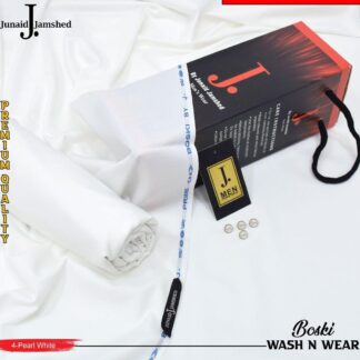 Premium Wash & Wear Suit Off-White Plain for Men