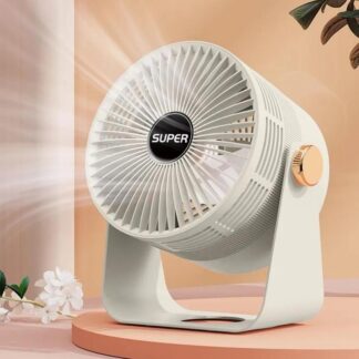 Mini Portable Off-White ABS Fan for Home Office Travel