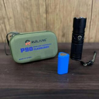 Laser LED Flashlight Waterproof Black 1km Range 30000mAh